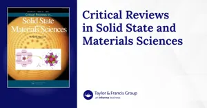 Critical Reviews in Solid State and Materials Sciences Journal Cover