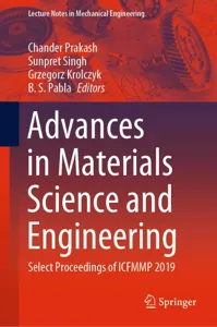 Advances in Materials Science and Engineering Journal Cover