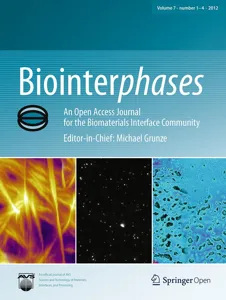 Biointerphases Journal Cover