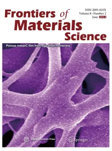 Frontiers of Materials Science Journal Cover