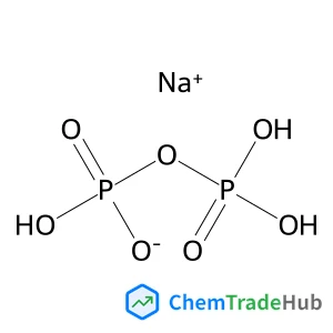 Diphosphoric acid, sodium salt structure
