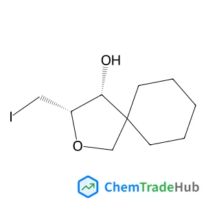 2-Oxaspiro[4.5]decan-4-ol, 3-(iodomethyl)-, cis- (9CI) structure