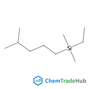 Silane, ethyldimethyl(4-methylpentyl)- structure