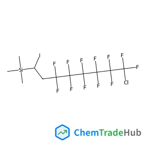Silane,(8-chloro-3,3,4,4,5,5,6,6,7,7,8,8-dodecafluoro-1-iodooctyl)trimethyl- structure
