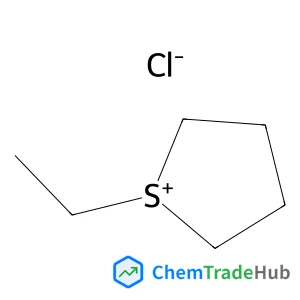 1-Ethyltetrahydrothiophenium chloride structure