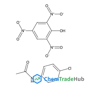 N-(4-Chlorophenyl)acetamide - 2,4,6-trinitrophenol (1:1) structure