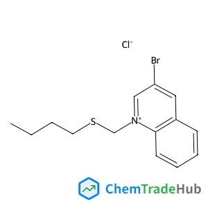 3-Bromo-1-[(butylsulfanyl)methyl]quinolinium chloride structure