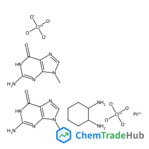 2-amino-9-methyl-3H-purin-6-one; cyclohexane-1,2-diamine; platinum(+2) cation; diperchlorate 2-amino-9-methyl-3H-purin-6-one; cyclohexane-1,2-diamine; platinum(+2) cation; diperchlorate