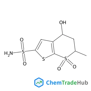 120279-26-7 - 4-Hydroxy-6-methyl-5,6-dihydro-4H-thieno[2,3-b]thiopyran-2-sulfonamide 7,7-dioxide