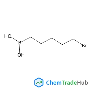 (5-Bromopentyl)boronic acid structure