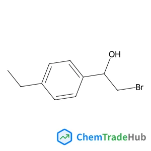 2-bromo-1-(4-ethylphenyl)ethan-1-ol structure