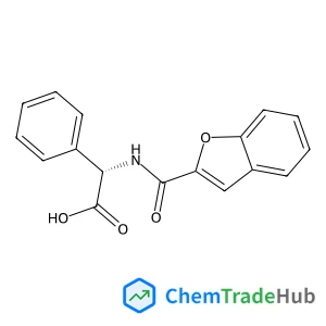 (2S)-[(1-Benzofuran-2-ylcarbonyl)amino](phenyl)acetic acid structure