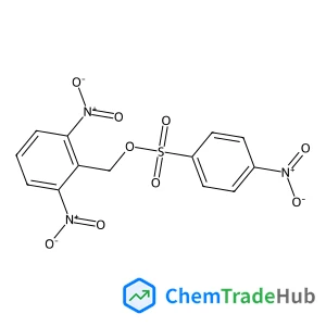 Benzenesulfonic acid, 4-nitro-, (2,6-dinitrophenyl)methyl ester structure