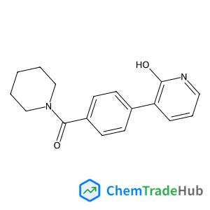 3-[4-(1-Piperidinylcarbonyl)phenyl]-2(1H)-pyridinone structure