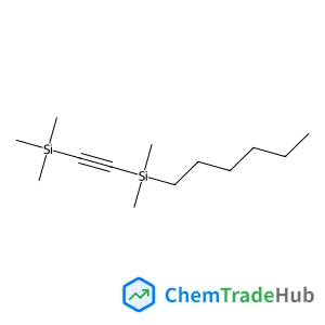 Silane, [(hexyldimethylsilyl)ethynyl]trimethyl- structure