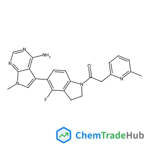 1337532-29-2 - 1-(5-(4-amino-7-methyl-7H-pyrrolo[2,3-d]pyrimidin-5-yl)-4-fluoroindolin-1-yl)-2-(6-methylpyridin-2-yl)ethanone