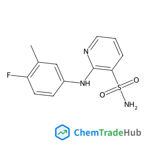 2-[(4-Fluoro-3-methylphenyl)amino]-3-pyridinesulfonamide structure