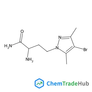 1341915-34-1 - 2-Amino-4-(4-bromo-3,5-dimethyl-1H-pyrazol-1-yl)butanamide