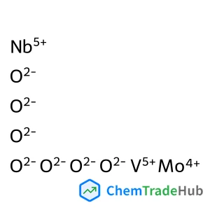 Molybdenum niobium vanadium oxide structure