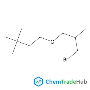 1-(3-Bromo-2-methylpropoxy)-3,3-dimethylbutane structure