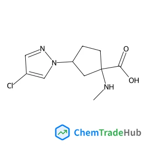 1541713-33-0 - 3-(4-Chloro-1H-pyrazol-1-yl)-1-(methylamino)cyclopentanecarboxylic acid