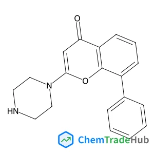 8-Phenyl-2-(1-piperazinyl)-4H-chromen-4-one 8-Phenyl-2-(1-piperazinyl)-4H-chromen-4-one