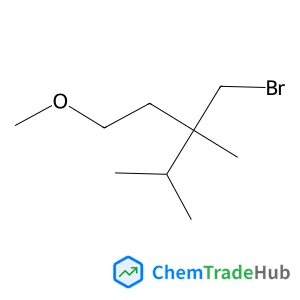 3-(Bromomethyl)-1-methoxy-3,4-dimethylpentane structure