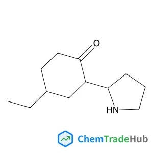 4-乙基-2-(吡咯烷-2-基)环己-1-酮 structure