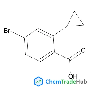 4-Bromo-2-cyclopropylbenzoic acid structure