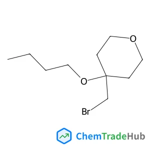 4-(Bromomethyl)-4-butoxytetrahydro-2H-pyran structure