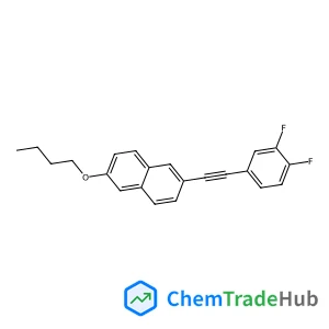 Naphthalene, 2-butoxy-6-[2-(3,4-difluorophenyl)ethynyl]- structure