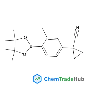 1-[3-Methyl-4-(4,4,5,5-tetramethyl-1,3,2-dioxaborolan-2-yl)phenyl]cyclopropanecarbonitrile