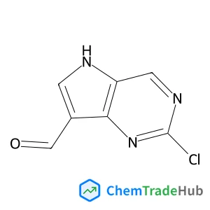 2-Chloro-5H-pyrrolo[3,2-d]pyrimidine-7-carbaldehyde