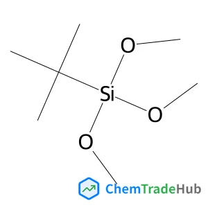 Trimethoxy(2-methyl-2-propanyl)silane structure