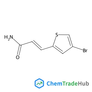 (2E)-3-(4-Bromo-2-thienyl)acry structure