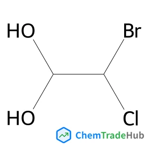 2-Bromo-2-chloro-1,1-ethanediol structure