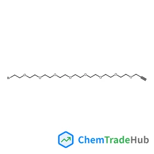 Propargyl-PEG8-bromide structure