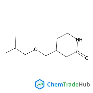 4-(Isobutoxymethyl)-2-piperidinone structure