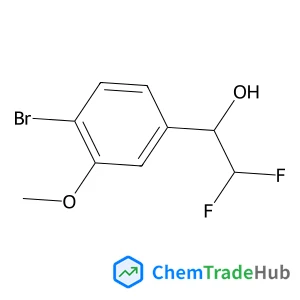 1-(4-Bromo-3-methoxyphenyl)-2,2-difluoroethanol structure
