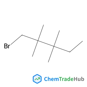 1-bromo-2,2,3,3-tetramethylpentane structure
