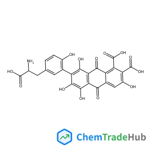 7-[5-(2-Amino-2-carboxyethyl)-2-hydroxyphenyl]-3,5,6,8-tetrahydroxy-9,10-dioxo-9,10-dihydro-1,2-anthracenedicarboxylic acid
