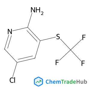 5-Chloro-3-((trifluoromethyl)thio)pyridin-2-amine structure