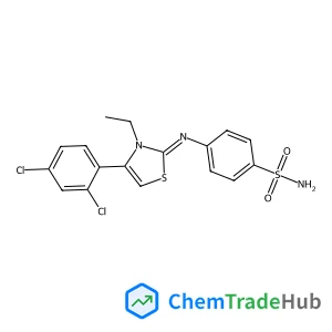 4-{(Z)-[4-(2,4-Dichlorophenyl)-3-ethyl-1,3-thiazol-2(3H)-ylidene]amino}benzenesulfonamide