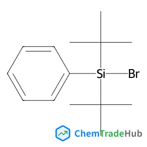 Benzene, [bromobis(1,1-dimethylethyl)silyl]- structure