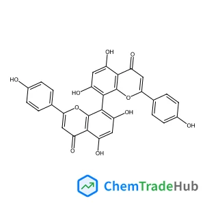 3952-18-9 - 5,5',7,7'-Tetrahydroxy-2,2'-bis(4-hydroxyphenyl)-4H,4'H-8,8'-bichromene-4,4'-dione trihydrate
