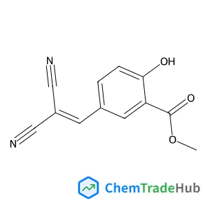 Benzoic acid, 5-(2,2-dicyanoethenyl)-2-hydroxy-, methyl ester structure