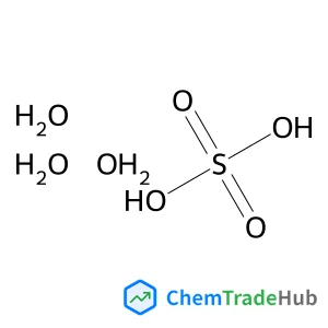 Sulfuric acid trihydrate structure