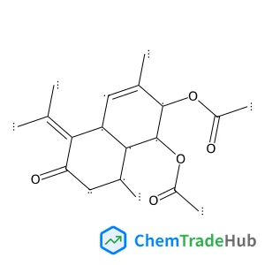 2,3-Dihydroxy-4,7(11)-cadinadien-8-one; (1β,2α,3α,6β,10β)-form, Di-Ac structure