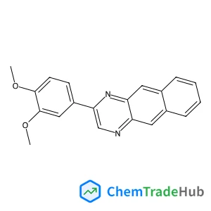 Benzo[g]quinoxaline, 2-(3,4-dimethoxyphenyl)- structure