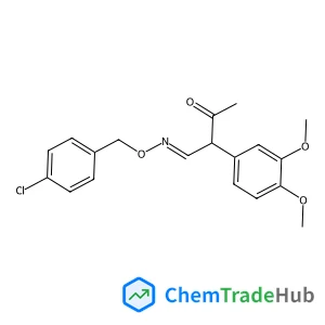 (4E)-4-{[(4-Chlorobenzyl)oxy]imino}-3-(3,4-dimethoxyphenyl)-2-butanone structure